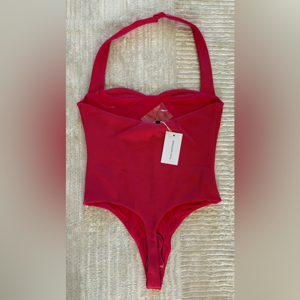 NWT - Lovers and Friends Dominique Bodysuit in Dark Pink - Size M - Picture 8 of 8